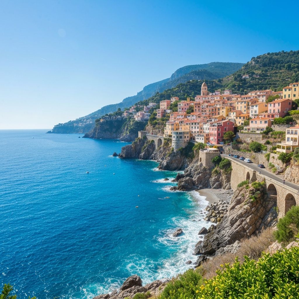 French Azure Coast landscape