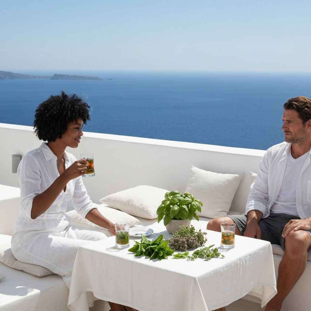 Mediterranean coastal lifestyle and hydration